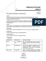 Advisory Circular: Pilot Licences and Ratings - Student Pilots