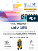 Seo Certificate