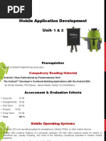 Mobile Application Development Unit