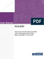 User Manual: ISA Celeron® M Half-Sized SBC With VGA/LCD/LVDS/10/100 Ethernet/USB 2.0 and SSD