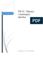 TP 02 Masse Volumique Absolue Dun Granul