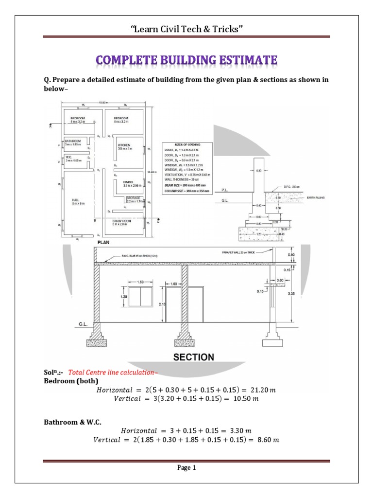 Complete House Estimate | PDF | Room | Architectural Design