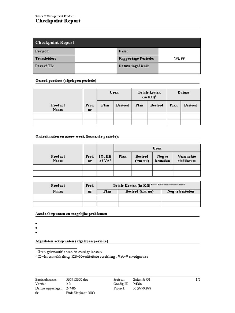 checkpoint-report-prince2-pdf