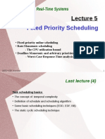 Fixed Priority Scheduling: Real-Time Systems