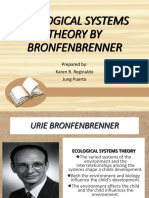 Ecological Systems Theory by Bronfenbrenner: Prepared By: Karen B. Reginaldo Jung Puerto