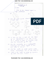 CBSE Class 7 Maths Worksheet - Perimeter and Area