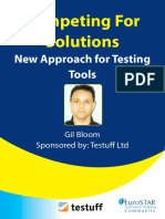 Competing For Solutions: New Approach For Testing Tools