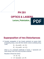 PH 201 Optics & Lasers: Lecture - Polarization - 2