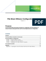 File Share Witness Configuration