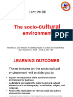 Lecture 06 The Socio-Cultural Environment 15 - 16 - Partner Version