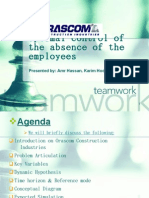 Optimal Control of The Absence of The Employees: Presented By: Amr Hassan, Karim Hodeib, Mostafa