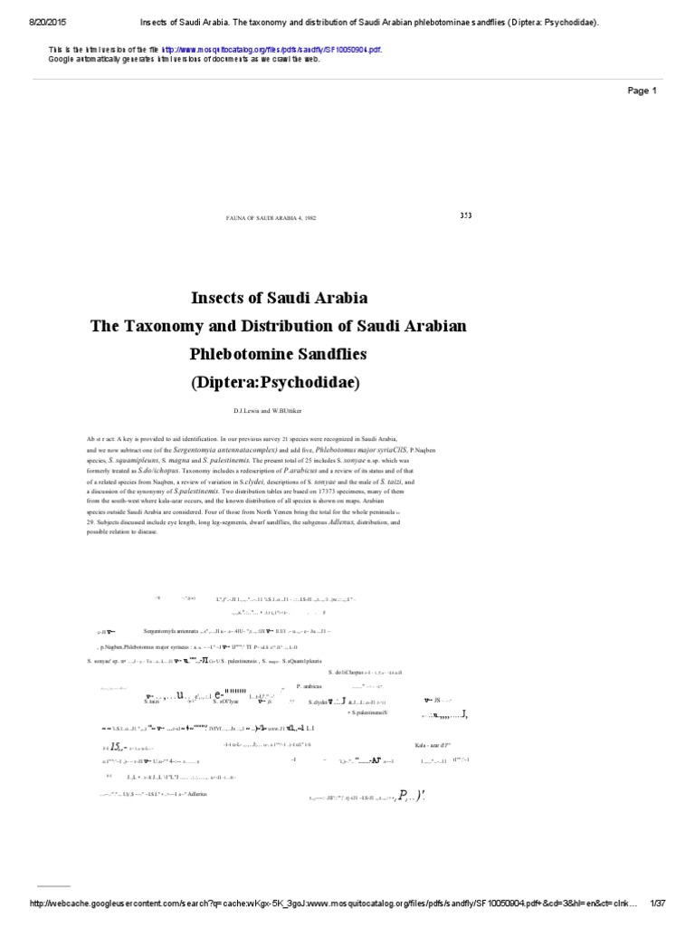 Insects of Saudi Arabia | PDF | Vertebral Column | Tooth