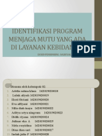 Identifikasi Program Menjaga Mutu Yang Ada Di Layanan