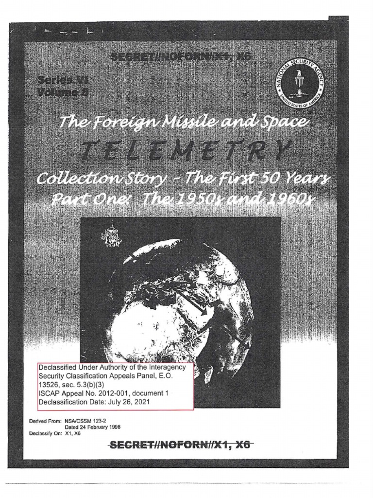 Declassified USAFSS Telemetry History | PDF | Telemetry | Signals ...