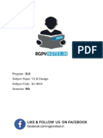 VLSI Design 8th Sem Subject