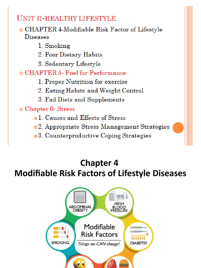 Modifiable Risk Factors of Lifestyle Diseases | PDF | Addiction ...