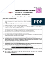 2-April-2021 Test Paper CRT-20