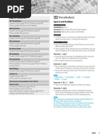 Vocabulary: Sports and Hobbies Map of Resources