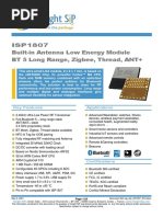 ISP1807 Built-In Antenna Low Energy Module BT 5 Long Range, Zigbee, Thread, ANT+