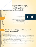 Disaster Management Regulatory Framework