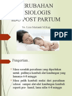 Perubahan Fisiologis Ibu Post Partum