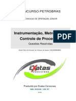 CONCURSO PETROBRAS DRAFT. Instrumentação, Metrologia e Controle de Processos. Questões Resolvidas. Produzido Por Exatas Concursos
