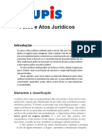 Fatos e atos jurídicos: classificação e elementos