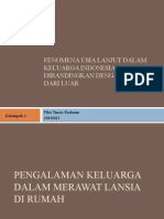 Pengalaman Keluarga Dalam Merawat Lansia Di Rumah