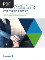 How To Quantify and Manage Inherent Risk For Third Parties