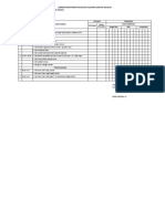 Lembaran Monitoring Kebersihan Sekolah