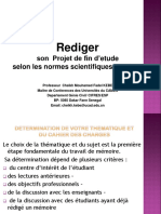 Redaction Memoire Cahier Charges