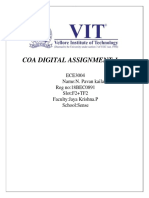 COA Digital Assignment - 1