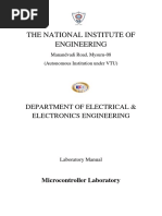 Microcontroller Lab Manual