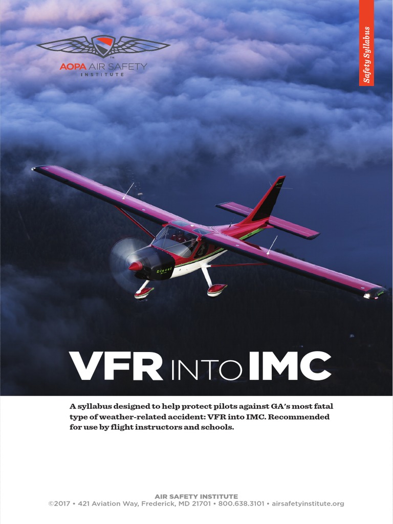 VFR Into IMC PDF Instrument Flight Rules Visual Flight Rules
