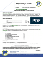 Desinfetante biodegradável para limpeza pesada AGF CLEAN 2500