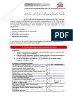 Ejemplo   para llenado del Informe Psicopedagógico y listas de cotejo