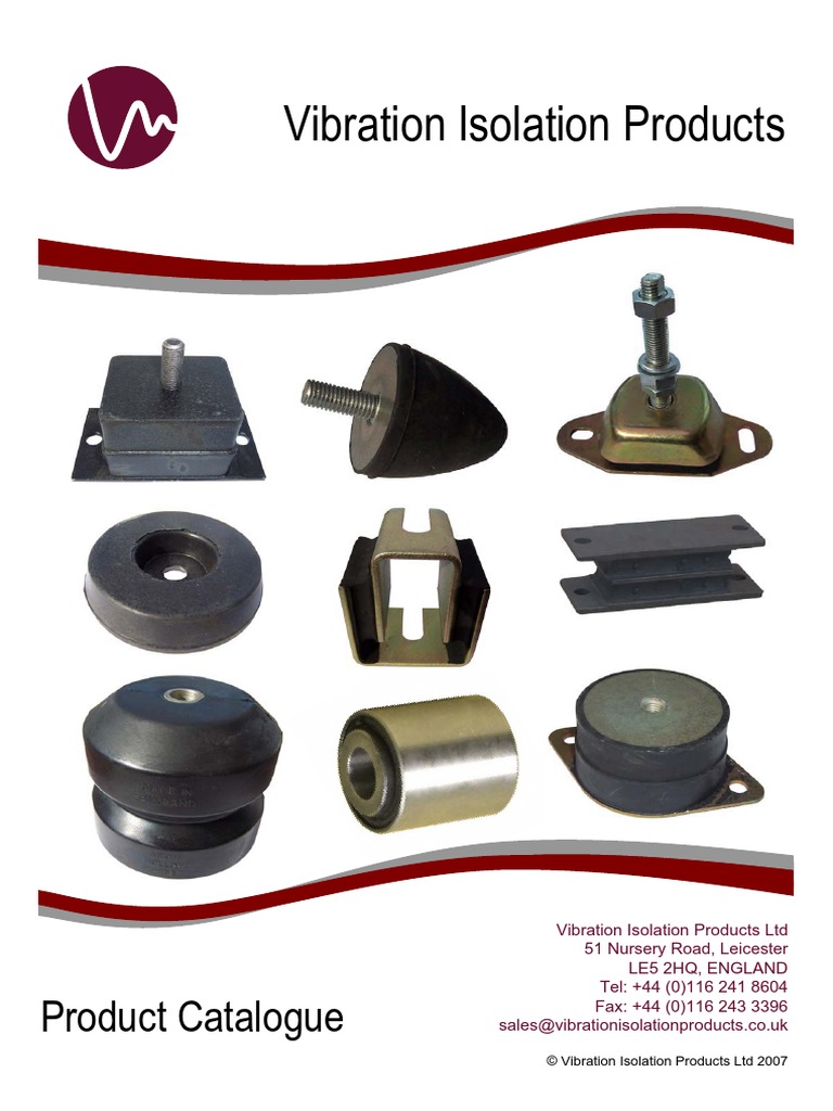 Vibration Isolation Products: Product Catalogue | PDF | Screw | Applied ...