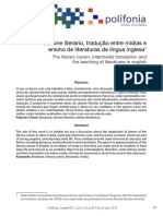 Adaptações de obras do cânone literário para outras mídias no ensino de literaturas em inglês