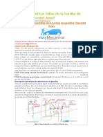 Cómo Diagnosticar Fallas de La Bomba de Gasolina Chevrolet Aveo