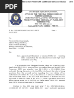 Office of The Principal Commissioner of Customs (General), Prosecution Cell (General), 6 Floor, New Custom House, Ballard Estate, Mumbai - 400 001