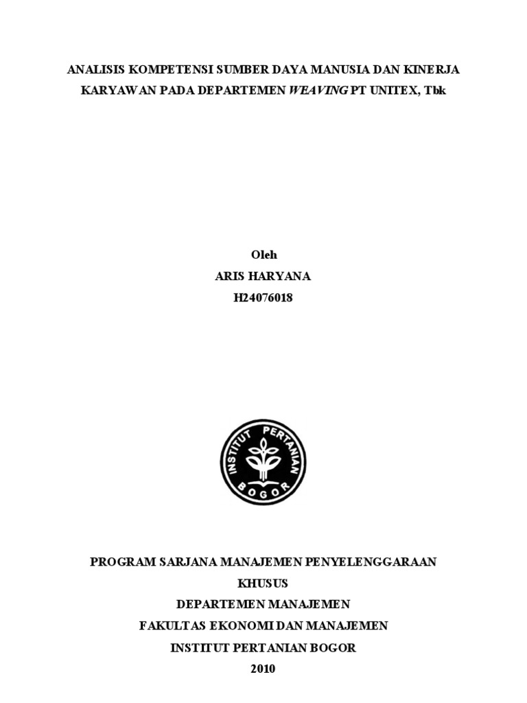 Analisis Kinerja Karyawan