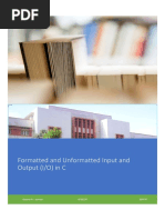 GKS - Formatted and Unformatted Input and Output in C