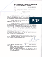Withdrawal of Three Posts of Assistant Town Planner of Town Planning Organisation 14 - 07 - 2021