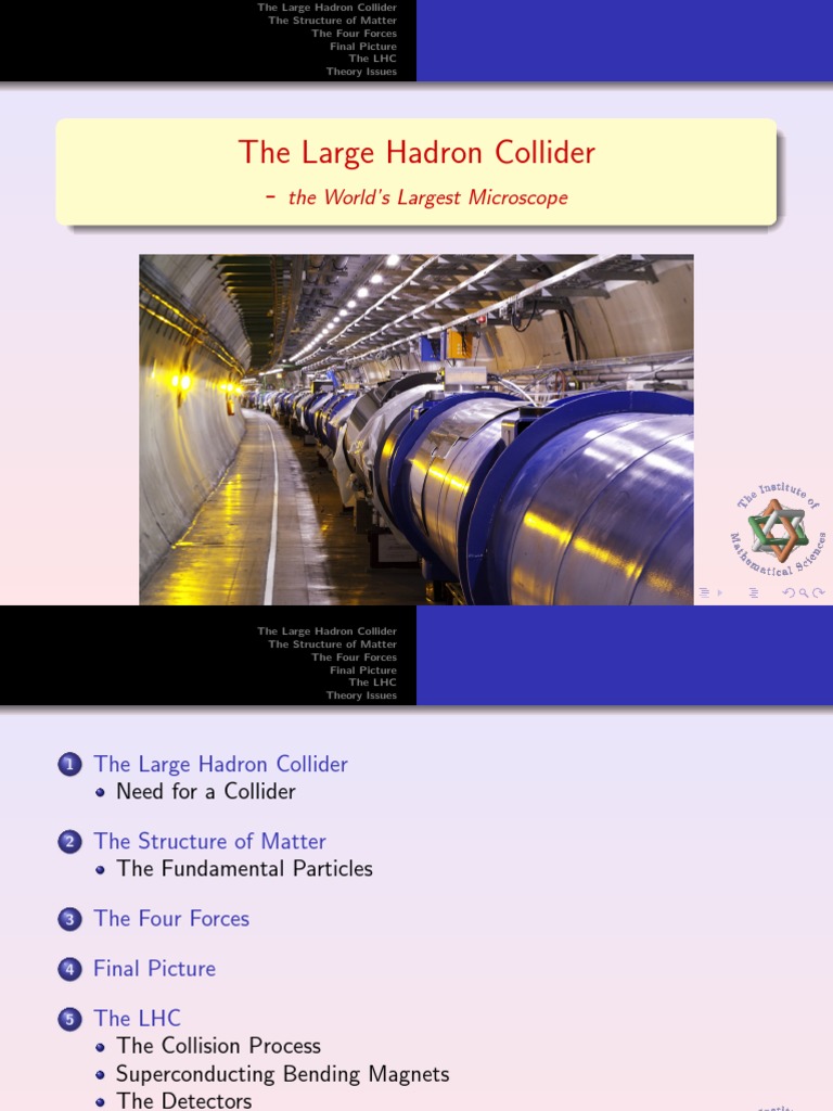 The Large Hadron Collider The World's Largest Microscope PDF