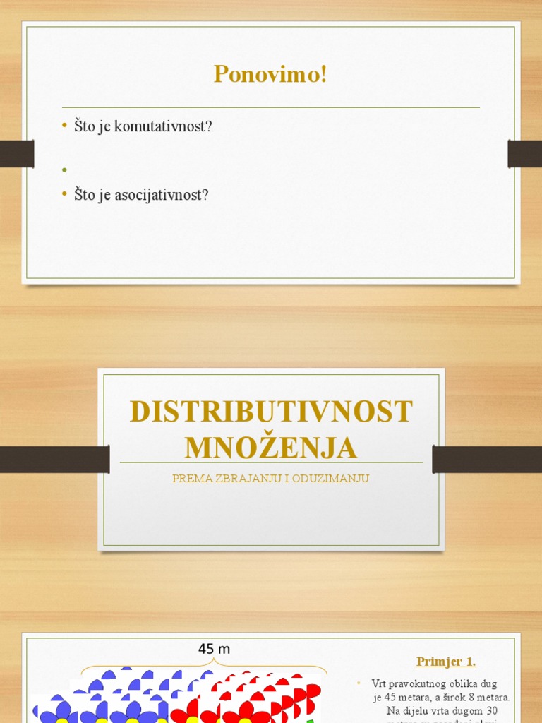 Distributivnost Množenja | PDF