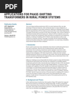 2020-Applications For Phase-Shifting Transformers in Rural Power Systems