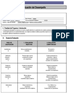 Evaluacion de Desempeño Ejercicio