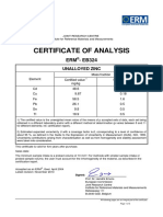Certificate of Analysis: ERM - EB324