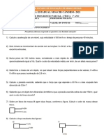 Avaliação de Progressão Parcial Física 1º Ano