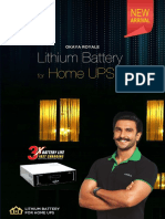 Lithium Battery for Home UPS - Compact, Fast Charging, Longer Life